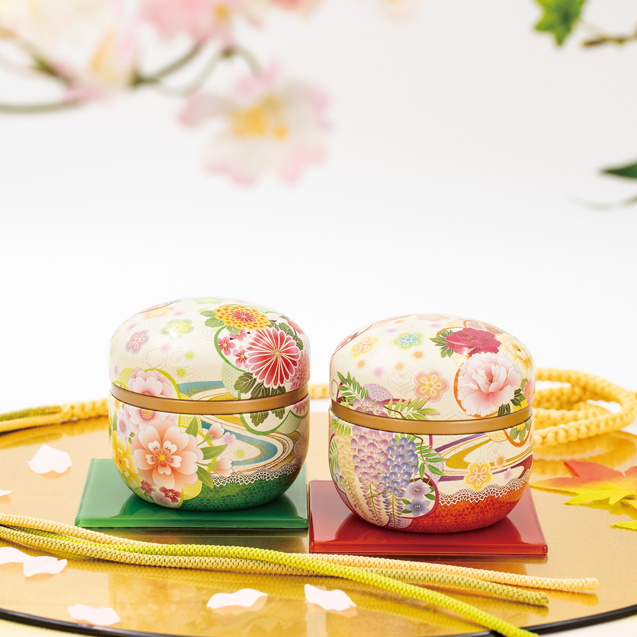 鈴子 季乃香suzuko-kinoka 緑色」（茶筒・鈴子缶）1個 （中蓋が