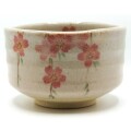 抹茶茶碗 しだれ桜 柄 1個 鈴鹿園